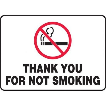 SAFETY SIGN THANK YOU FOR NOT MSMK411XL